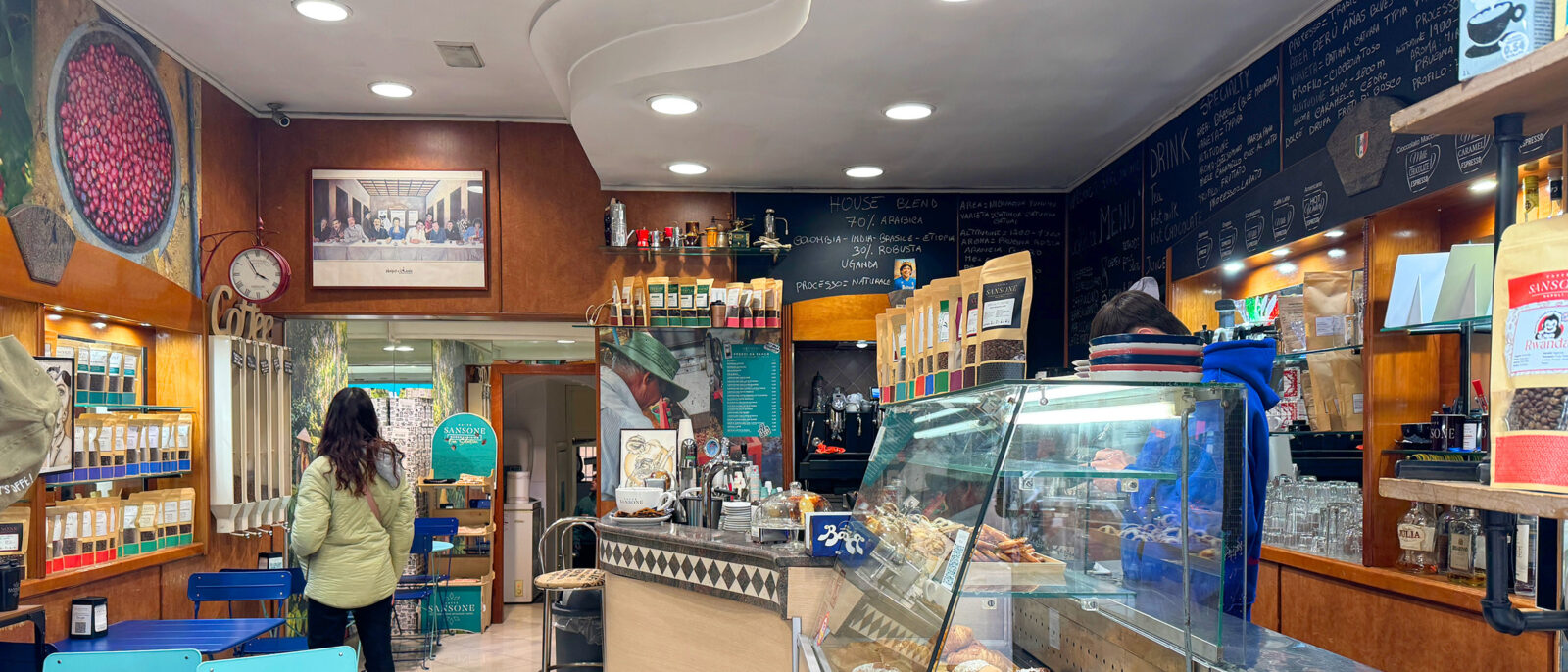 Sansone Coffee Shop in Naples, Italy