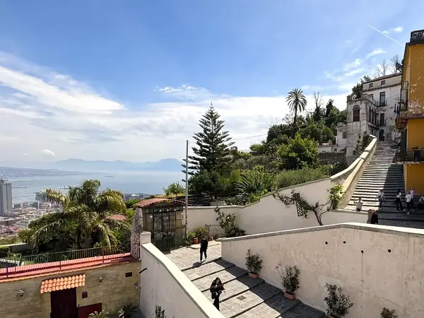 Views of the Vesuvius and Gulf of Naples from the Walk of Pedamentina