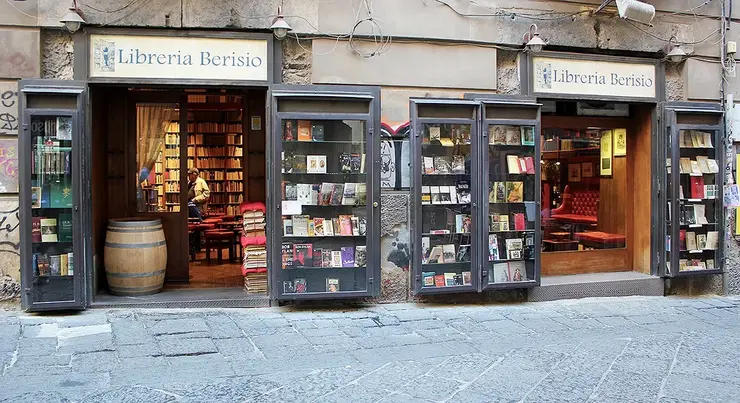 The Berisio bookstore. Bookstore by day, bar by night
